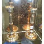 2 pairs of 19th century candlesticks.