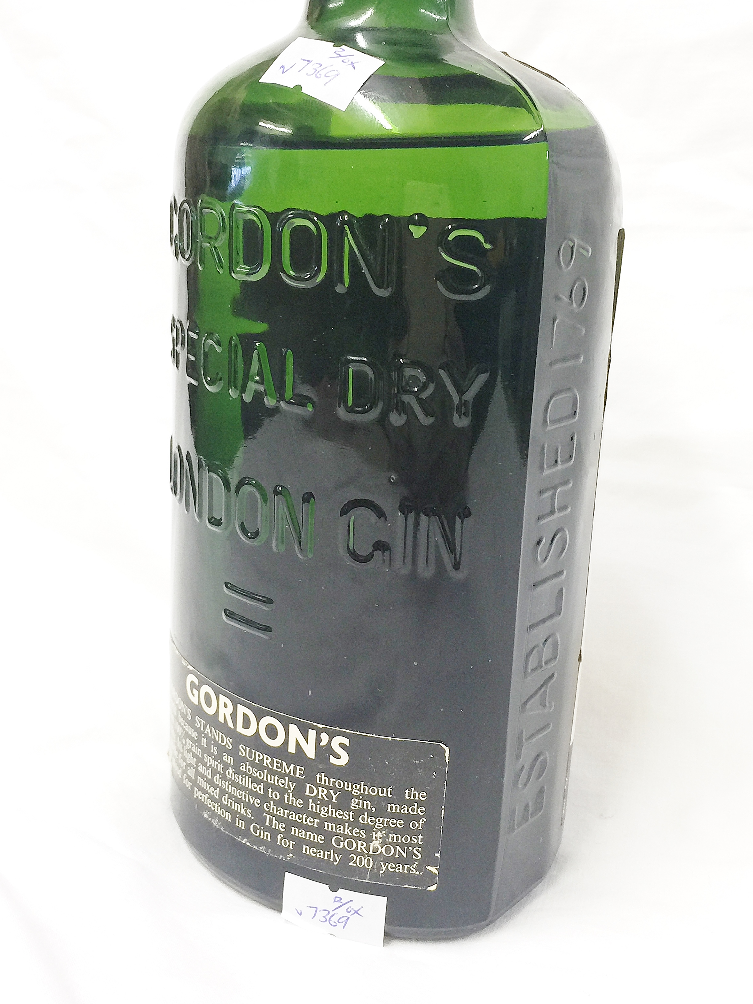A 1950's vintage flip top bottle of Gordon's gin, 70% proof, - Image 3 of 6