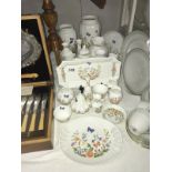 A collection of Aynsley China mainly Cottage Garden design,