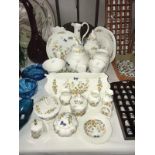 A collection of Aynsley China mainly Cottage Garden design,