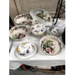 3 Myott exotix garden bowls, Royal Worcester Evesham dishes etc.