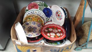 A box of assorted plates