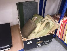 A collection of military items including canteen, 2 pouches, mapcase etc.