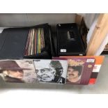 2 cases of LP records including The Monkees, Boz Scaggs, StanGetz etc.
