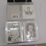 An album of Australian cricket memorabilia of cricketers from early to mid 20th century being
