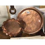 2 copper trays