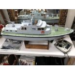 The model slipway kit-built remote control model coastal patrol craft Kawab class, scale 1/20.