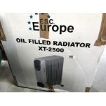 A boxed oil filled radiator