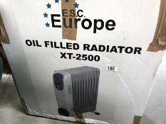 A boxed oil filled radiator