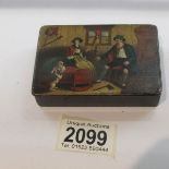 A 19th century hand painted snuff box.