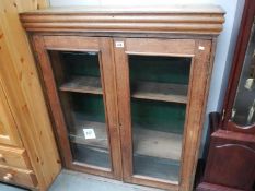 An Edwardian oak bookcase