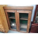 An Edwardian oak bookcase