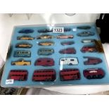 A case of 24 early Lesney Matchbox Diecast cars
