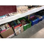 A large quantity of books about antiques and collectables including Miller's Guides (8 boxes)
