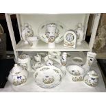 A collection of Aynsley China mainly Cottage Garden design,