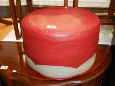 A vintage Sherborne foot stool pouffe