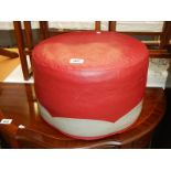 A vintage Sherborne foot stool pouffe