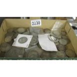 A large quantity of pre 1947 and earlier silver coins.