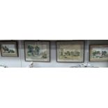4 watercolours of Norfolk rural scenes signed D.C.