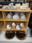 A quantity of Japanese Samari tea ware and 2 other part tea sets