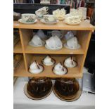 A quantity of Japanese Samari tea ware and 2 other part tea sets