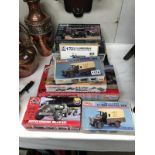 10 assorted model kits including Airfix WW2 RAF bomber re-supply set, Matchbox Boeing B-17G,