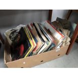 A quantity of LP records including ELO, David Cassidy etc.