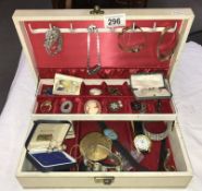 A good jewellery box full of assorted jewellery