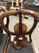 A late 20th Century violin and other bow