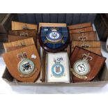 A large quantity of RAF shield plaques