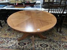 A circular table