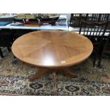 A circular table