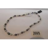 A Honora grey/white/black pearl necklace.