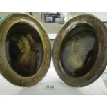 A pair of Ridgway 'Beauty' wall plaques after Bartolozzi.