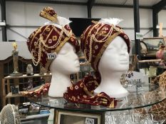 2 Indian headdresses (heads not included)