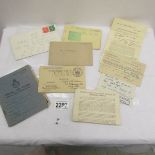 An interesting collection of ephemera and WW2 papers relating to R.A.F Gunner 1613576 S. F.