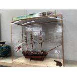 A cased model sailing ship of the 1760 English Frigate President by Sergal models with original box