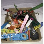 A quantity of children's watches including Mickey Mouse, Star Wars etc.