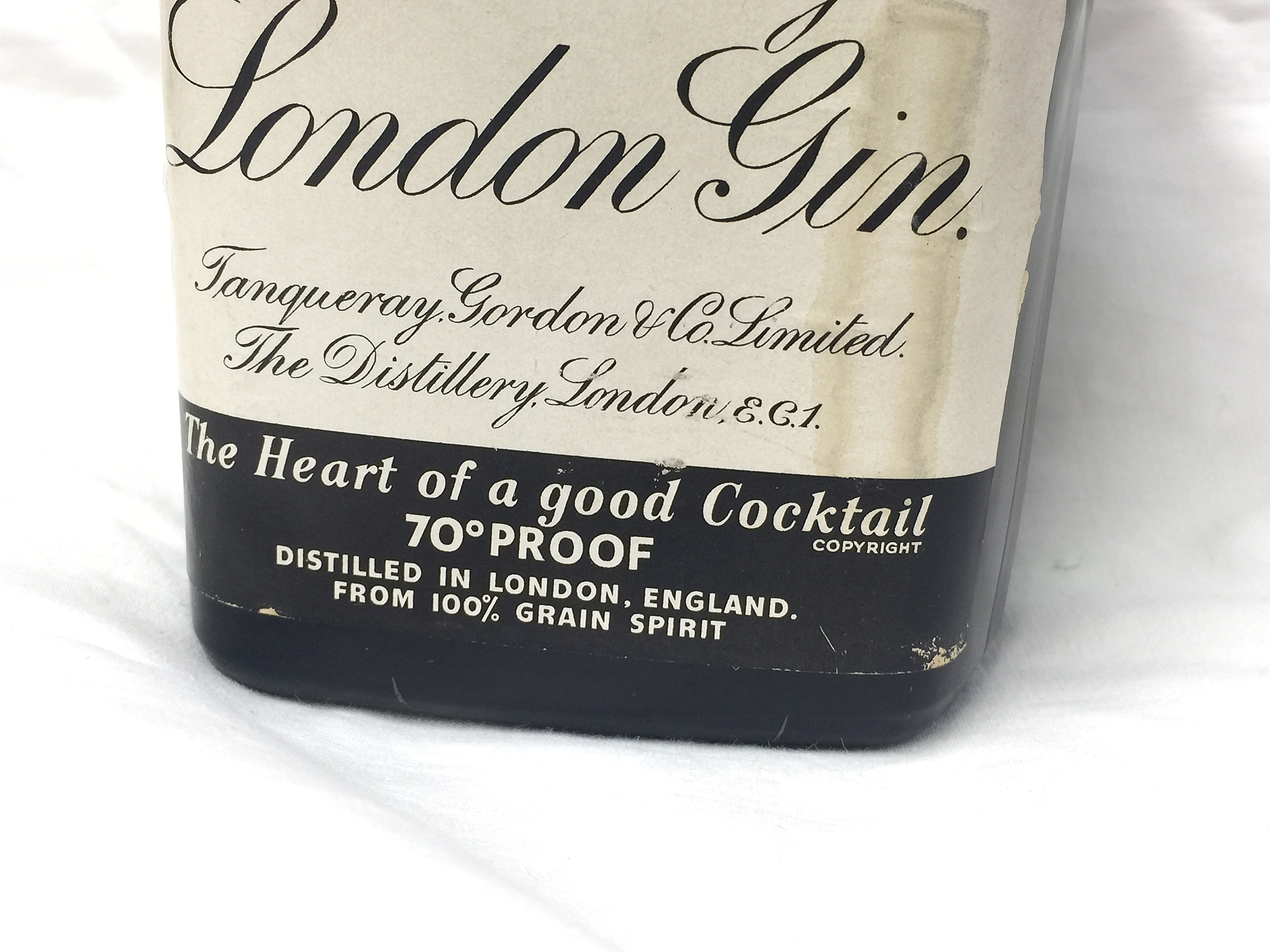 A 1950's vintage flip top bottle of Gordon's gin, 70% proof, - Image 2 of 6
