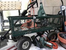 A 4 wheel garden trolley