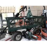 A 4 wheel garden trolley