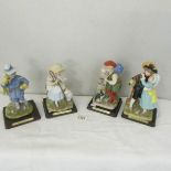 4 Madame Tausaud's porcelain figures of nursery rhyme and fairy tale characters.