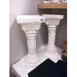 2 planter corinthiam column plant stands