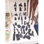 35 Egyptian themed figures and plaques