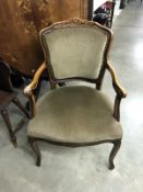 A 20th Century elbow chair