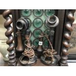 2 original candlestick telephones A/F