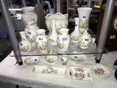 A collection of Aynsley China mainly Cottage Garden design,