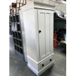 A painted single wardrobe