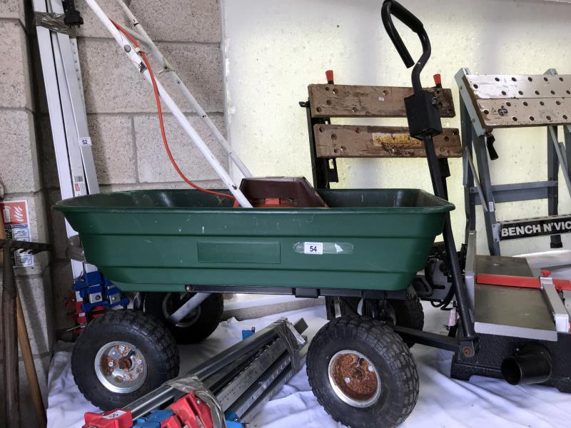 A wheel garden trolley