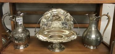 4 good clean items of silver plate